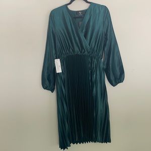 Teal pleaded dress size 10